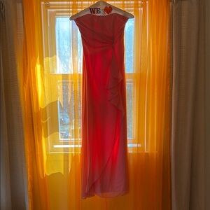 Pink Strapless Gown for Prom